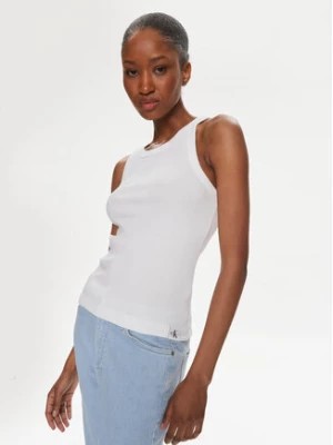 Zdjęcie produktu Calvin Klein Jeans Top Variegated J20J223104 Biały Slim Fit