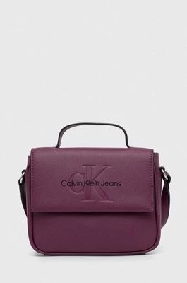 Zdjęcie produktu Calvin Klein Jeans torebka kolor fioletowy