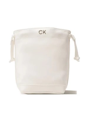 Zdjęcie produktu Calvin Klein Jeans Torebka Re-Lock Drawstring Bag Mini K60K610450 Biały