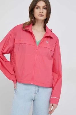 Zdjęcie produktu Calvin Klein Jeans wiatrówka kolor różowy przejściowa