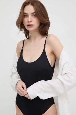 Zdjęcie produktu Calvin Klein jednoczęściowy strój kąpielowy kolor czarny miękka miseczka