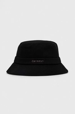 Zdjęcie produktu Calvin Klein kapelusz bawełniany kolor czarny bawełniany