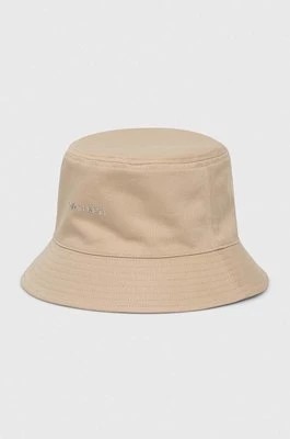 Zdjęcie produktu Calvin Klein kapelusz dwustronny bawełniany kolor beżowy bawełniany