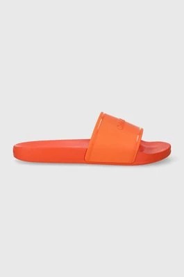 Zdjęcie produktu Calvin Klein klapki POOL SLIDE RUBBER damskie kolor pomarańczowy HW0HW02000