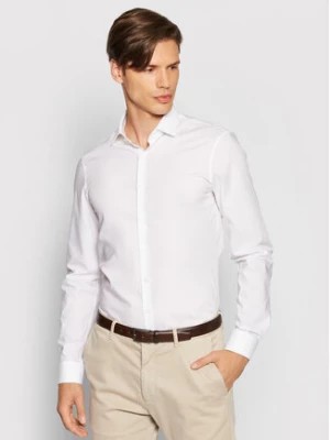 Zdjęcie produktu Calvin Klein Koszula 2ply Poplin Stretch Slim Shirt K10K103025 Biały Slim Fit