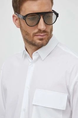 Zdjęcie produktu Calvin Klein koszula męska kolor biały relaxed z kołnierzykiem klasycznym