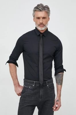 Zdjęcie produktu Calvin Klein koszula męska kolor czarny slim z kołnierzykiem klasycznym