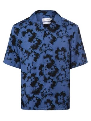 Zdjęcie produktu Calvin Klein Koszula męska Mężczyźni Regular Fit Lyocell niebieski wzorzysty,