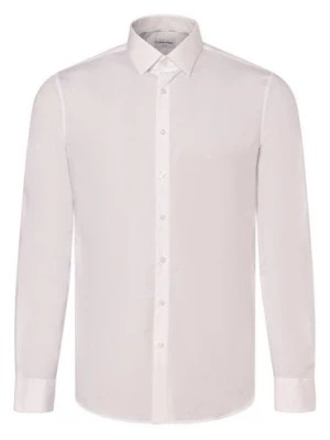 Zdjęcie produktu Calvin Klein Koszula męska Mężczyźni Slim Fit Bawełna biały jednolity,