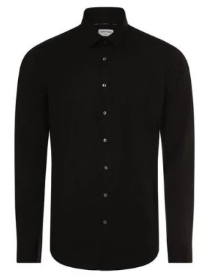 Zdjęcie produktu Calvin Klein Koszula męska Mężczyźni Slim Fit Bawełna czarny jednolity,