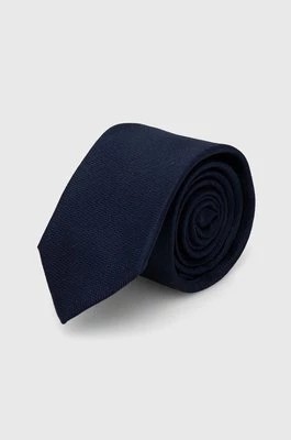 Zdjęcie produktu Calvin Klein krawat jedwabny kolor granatowy K10K113142