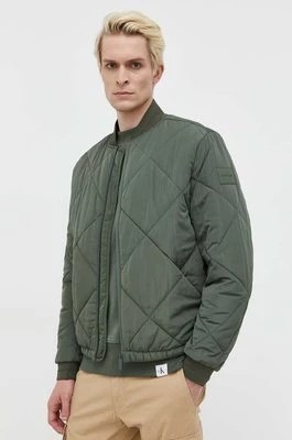 Zdjęcie produktu Calvin Klein kurtka bomber męski kolor zielony przejściowa