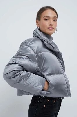 Zdjęcie produktu Calvin Klein kurtka damska kolor srebrny zimowa oversize