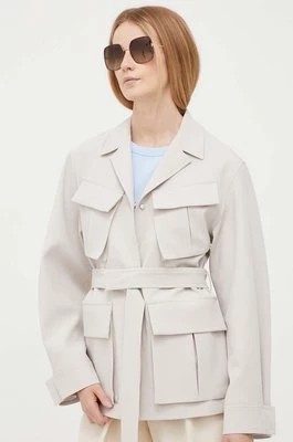 Zdjęcie produktu Calvin Klein kurtka damska kolor szary przejściowa