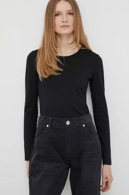 Zdjęcie produktu Calvin Klein longsleeve bawełniany kolor czarny