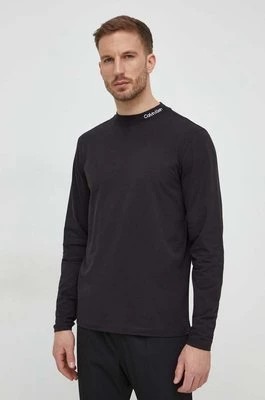 Zdjęcie produktu Calvin Klein longsleeve męski kolor czarny gładki