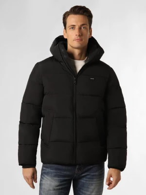 Zdjęcie produktu Calvin Klein Męska kurtka pikowana Mężczyźni Sztuczne włókno czarny jednolity,