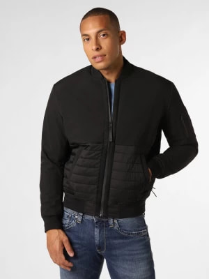 Zdjęcie produktu Calvin Klein Męska kurtka softshellowa Mężczyźni Sztuczne włókno czarny jednolity,