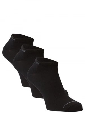Zdjęcie produktu Calvin Klein Męskie skarpety do obuwia sportowego pakowane po 3 szt. Mężczyźni Bawełna czarny jednolity,