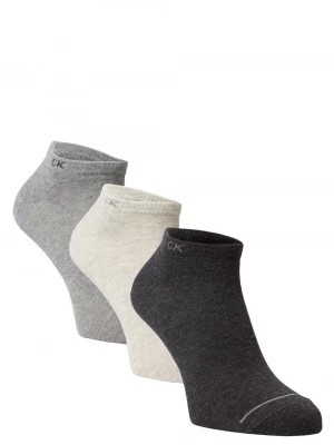 Zdjęcie produktu Calvin Klein Męskie skarpety do obuwia sportowego pakowane po 3 szt. Mężczyźni Bawełna szary jednolity,