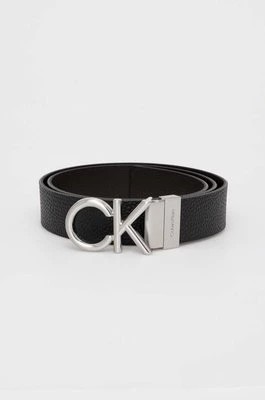 Zdjęcie produktu Calvin Klein pasek skórzany dwustronny męski kolor czarny