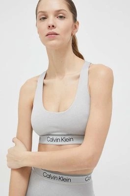 Zdjęcie produktu Calvin Klein Performance biustonosz sportowy CK Athletic kolor szary gładki