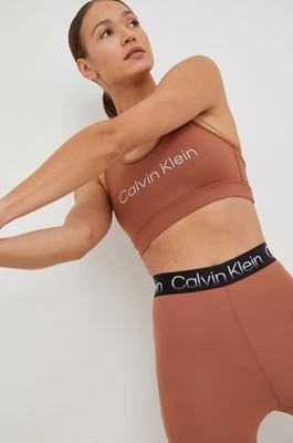 Zdjęcie produktu Calvin Klein Performance biustonosz sportowy CK Essentials kolor brązowy