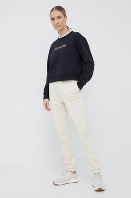 Zdjęcie produktu Calvin Klein Performance bluza dresowa CK Essentials damska kolor czarny z nadrukiem