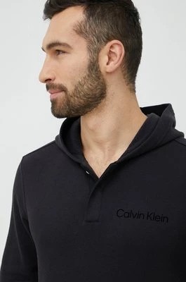 Zdjęcie produktu Calvin Klein Performance bluza treningowa męska kolor czarny z kapturem gładka