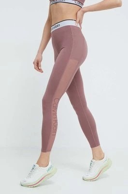 Zdjęcie produktu Calvin Klein Performance legginsy treningowe kolor różowy z nadrukiem