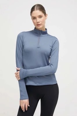 Zdjęcie produktu Calvin Klein Performance longsleeve treningowy kolor niebieski z półgolfem