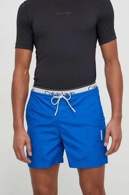 Zdjęcie produktu Calvin Klein Performance szorty treningowe kolor niebieski