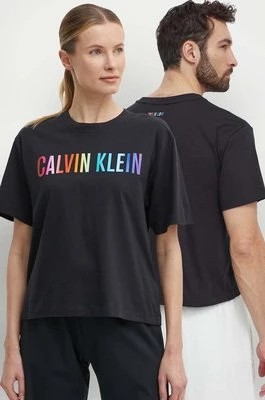 Zdjęcie produktu Calvin Klein Performance t-shirt treningowy kolor czarny z nadrukiem