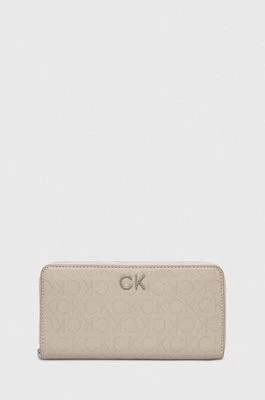 Zdjęcie produktu Calvin Klein portfel damski kolor beżowy