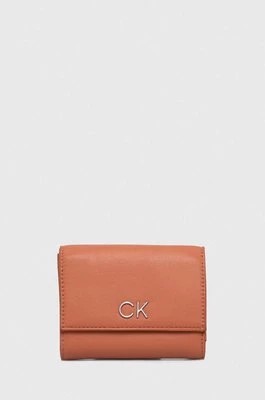 Zdjęcie produktu Calvin Klein portfel damski kolor pomarańczowy