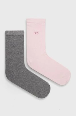 Zdjęcie produktu Calvin Klein skarpetki (2-pack) damskie kolor różowy
