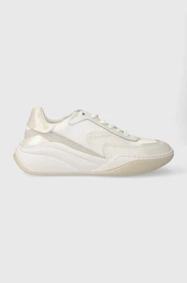 Zdjęcie produktu Calvin Klein sneakersy CLOUD WEDGE LACE UP-PEARLIZED kolor biały HW0HW02040