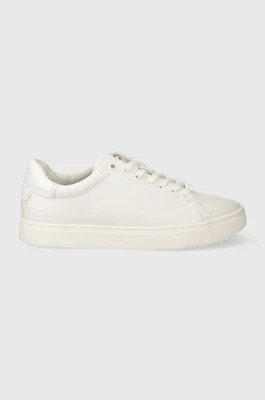 Zdjęcie produktu Calvin Klein sneakersy skórzane CLEAN CUPSOLE LACE UP kolor biały HW0HW01863