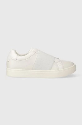 Zdjęcie produktu Calvin Klein sneakersy skórzane CLEAN CUPSOLE SLIP ON kolor biały HW0HW02007
