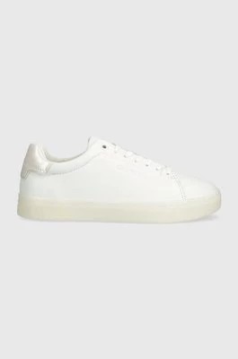 Zdjęcie produktu Calvin Klein sneakersy skórzane CUPSOLE LACE UP PEARL kolor biały HW0HW01897