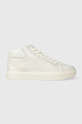 Zdjęcie produktu Calvin Klein sneakersy skórzane HIGH TOP LACE UP ARCHIVE STRIPE kolor biały HM0HM01291