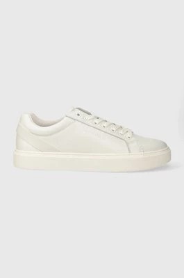Zdjęcie produktu Calvin Klein sneakersy skórzane LOW TOP LACE UP ARCHIVE STRIPE kolor biały HM0HM01292