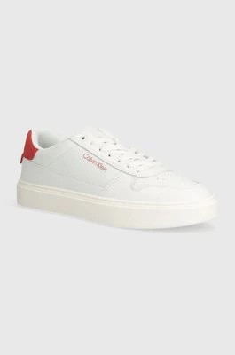 Zdjęcie produktu Calvin Klein sneakersy skórzane LOW TOP LACE UP BSKT kolor biały HM0HM01254