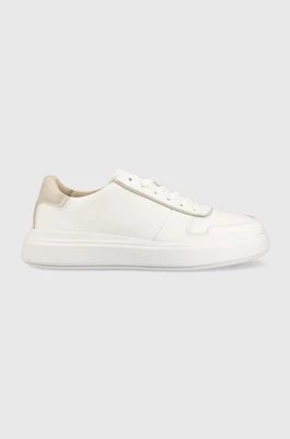 Zdjęcie produktu Calvin Klein sneakersy skórzane Low Top Lace Up kolor biały
