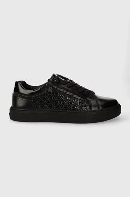 Zdjęcie produktu Calvin Klein sneakersy skórzane LOW TOP LACE UP W/ZIP MONO kolor czarny HM0HM01277