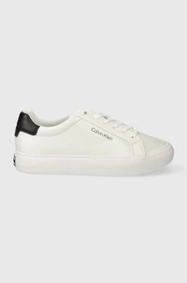 Zdjęcie produktu Calvin Klein sneakersy VULCANIZED LACE UP LTH kolor biały HW0HW02037