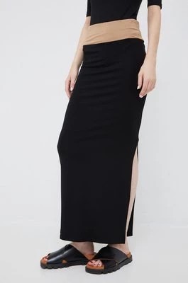 Zdjęcie produktu Calvin Klein spódnica kolor czarny maxi prosta