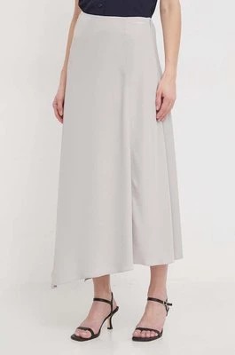 Zdjęcie produktu Calvin Klein spódnica kolor szary midi rozkloszowana