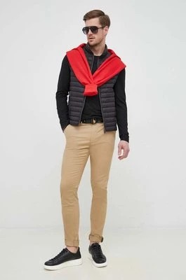 Zdjęcie produktu Calvin Klein spodnie męskie kolor beżowy dopasowane