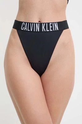 Zdjęcie produktu Calvin Klein stringi kąpielowe kolor czarny KW0KW02579